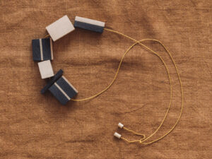 Bog Oak and Plane Wood Necklace