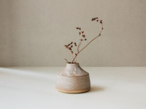 White Bud Vase/Candleholder