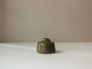 Speckled Olive Bud Vase/Candleholder