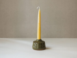 Speckled Olive Bud Vase/Candleholder