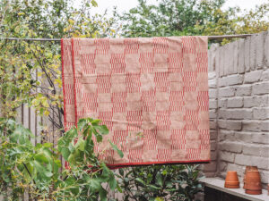 Geometric Madder Throw