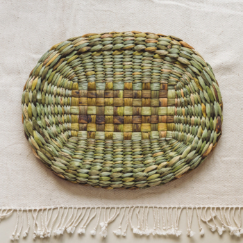 Oval Rush Mat