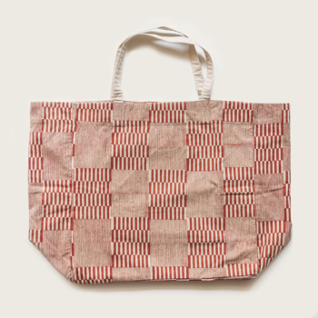Geometric Madder Tote