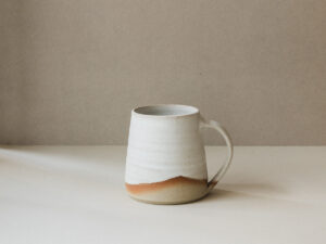 White Scallop Dipped Cup