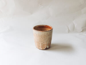 Faceted Fire Shino Tea Bowl